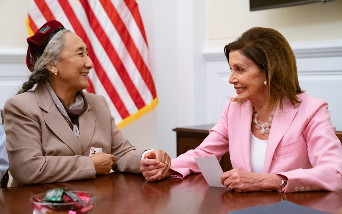Ms. Kadeer met Speaker Nancy Pelosi